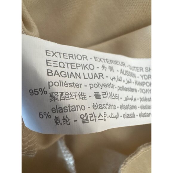 2/$30 ZARA XS Beige Tiered Dainty Midi Skirt Polyester & Elastane - Picture 6 of 14